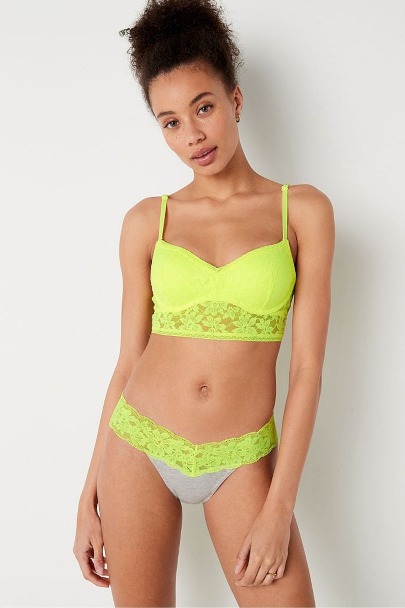 Victoria\'s Secret Wear Everywhere Cipkovane Wired Push Up Bralette Žlté | SK-6014YID