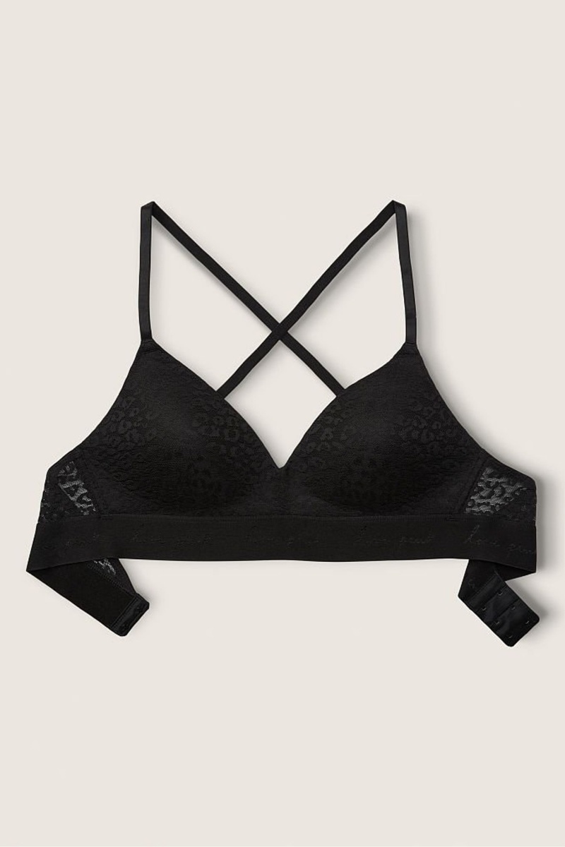 Victoria's Secret Wear Everywhere Cipkovane Lightly Podsite Non Wired T-Shirt Bra Čierne | SK-7436FOT