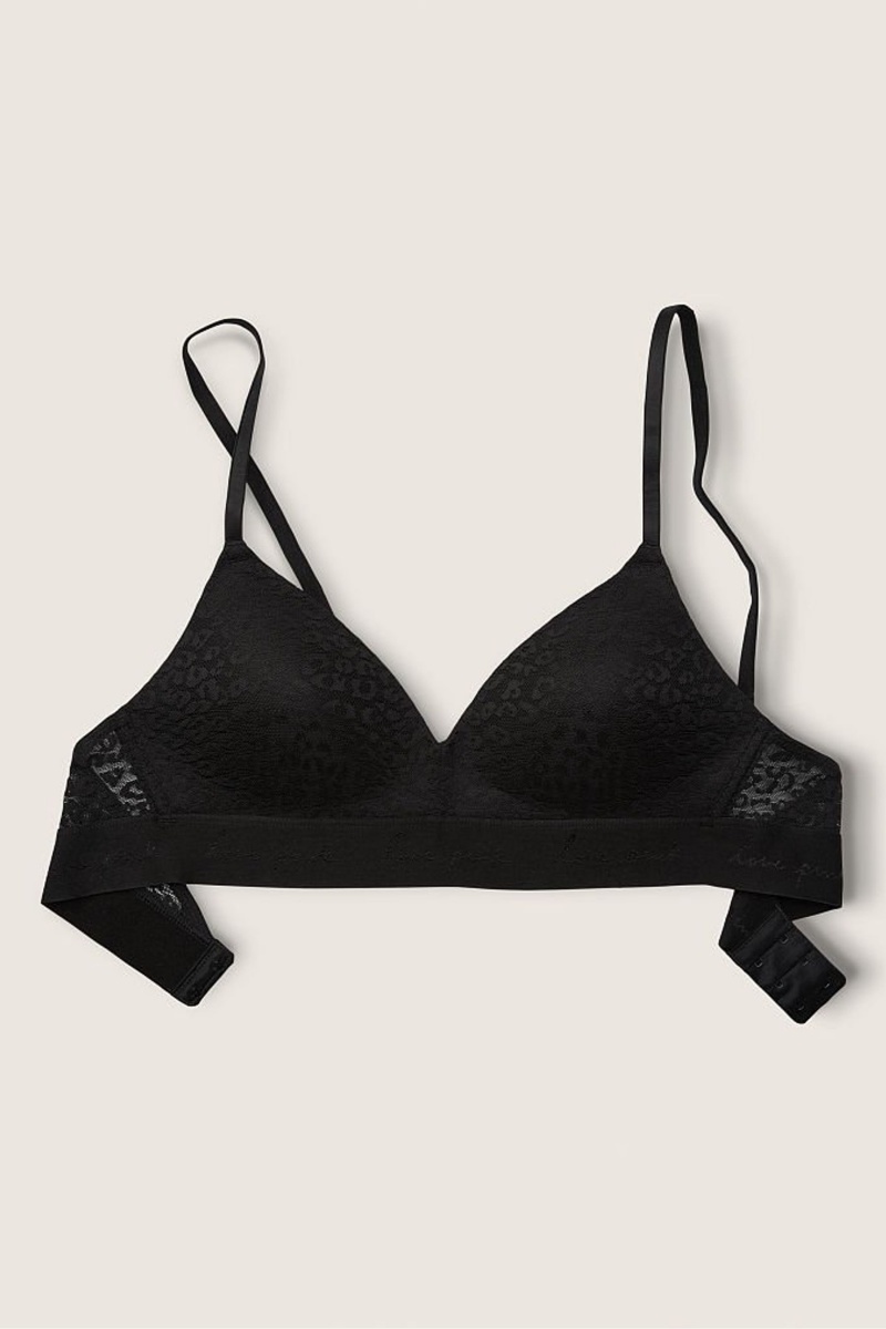 Victoria\'s Secret Wear Everywhere Cipkovane Lightly Podsite Non Wired T-Shirt Bra Čierne | SK-7436FOT