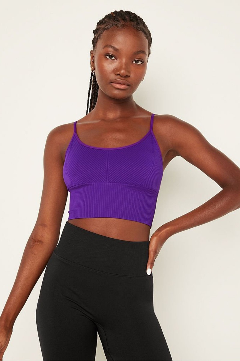 Victoria\'s Secret Wear Everywhere Seamless Lightly Podsite Low Impact Sports Bra Nachový | SK-0917IZQ