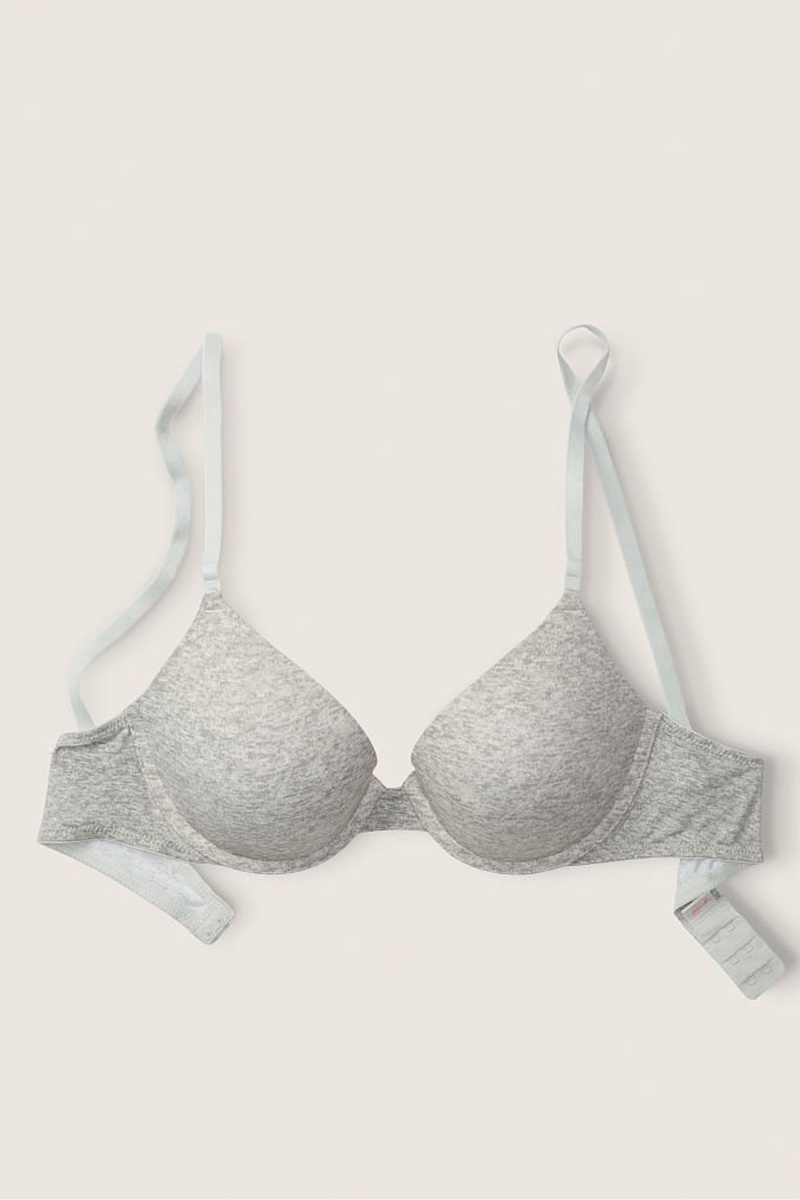 Victoria's Secret Wear Everywhere Smooth Push Up T-Shirt Bra Siva | SK-1320GJA