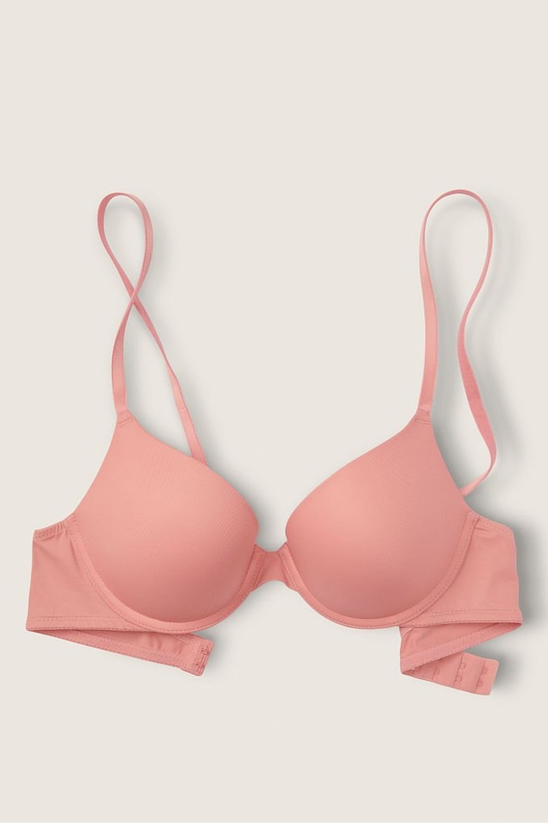 Victoria's Secret Wear Everywhere Smooth Push Up T-Shirt Bra Ruzove Ruzove | SK-2917IGZ