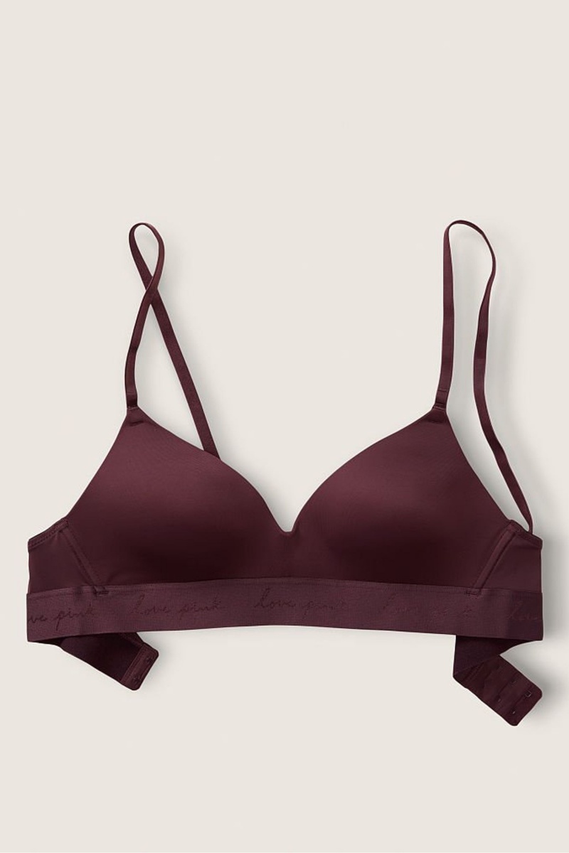 Victoria's Secret Wear Everywhere Smooth Lightly Podsite Non Wired T-Shirt Bra Hnede | SK-4350KJB