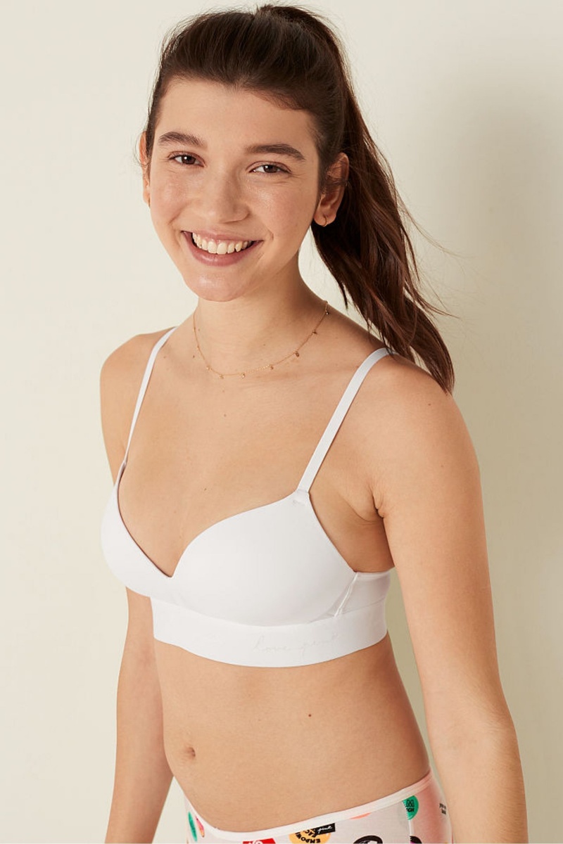 Victoria's Secret Wear Everywhere Smooth Non Wired Push Up T-Shirt Bra Béžové | SK-4721RKQ