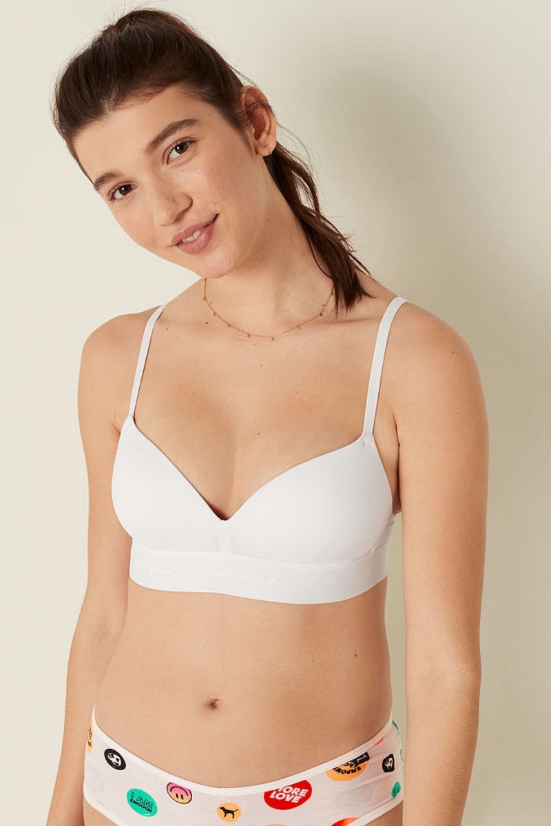 Victoria\'s Secret Wear Everywhere Smooth Non Wired Push Up T-Shirt Bra Béžové | SK-4721RKQ