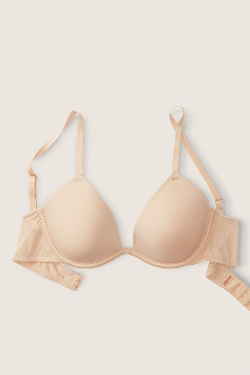 Victoria's Secret Wear Everywhere Smooth Lightest Podsite T-Shirt Bra Béžové | SK-4865QHP