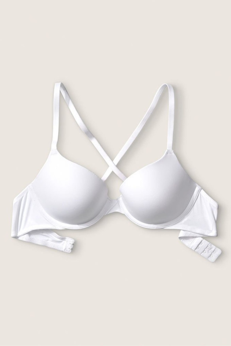 Victoria's Secret Wear Everywhere Smooth Lightly Podsite T-Shirt Bra Biele | SK-5920GDI