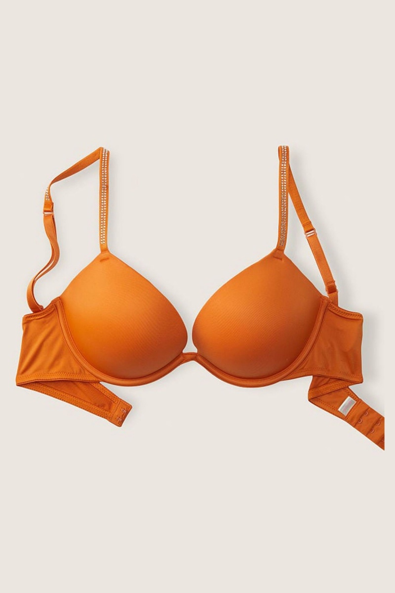 Victoria's Secret Wear Everywhere Smooth Push Up T-Shirt Bra Ruzove | SK-6971VAE