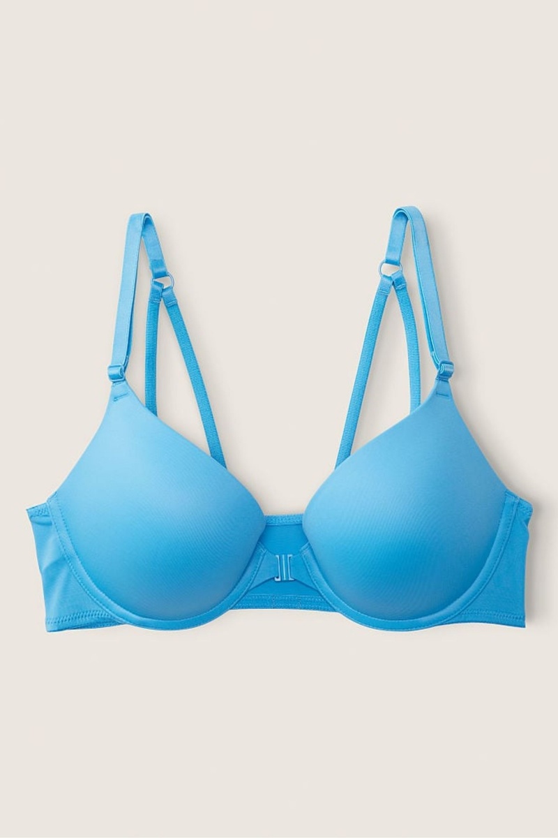 Victoria's Secret Wear Everywhere Smooth Remienkové Shine Remienkove Back Bra Modre Modre | SK-7452QPN