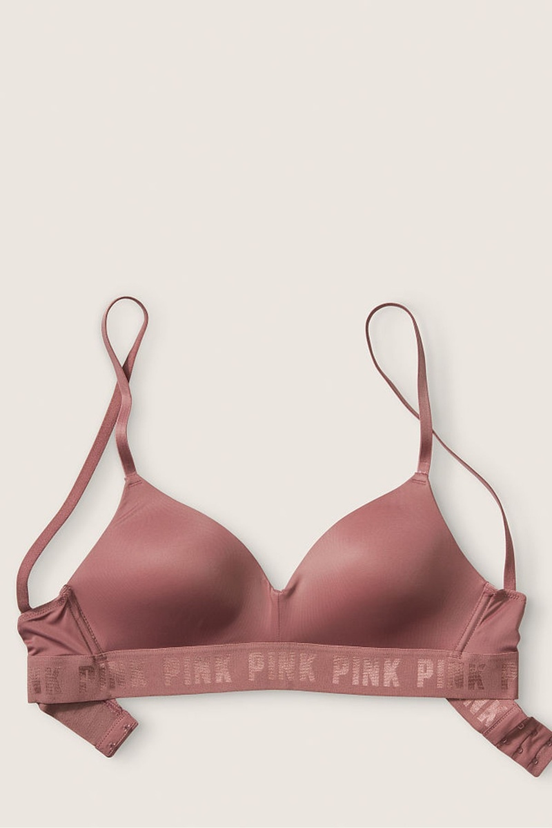 Victoria's Secret Wear Everywhere Smooth Lightly Podsite Non Wired T-Shirt Bra Béžové | SK-8203AGP