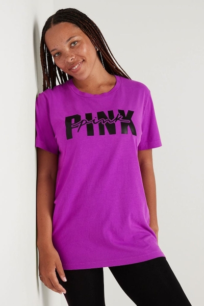 Victoria's Secret Bavlnene Kratke Sleeve Campus T-Shirt Zelene | SK-8290XOV