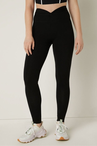 Victoria's Secret Bavlnene Twist Pásom Full Length Leggings Modre | SK-2185GKT