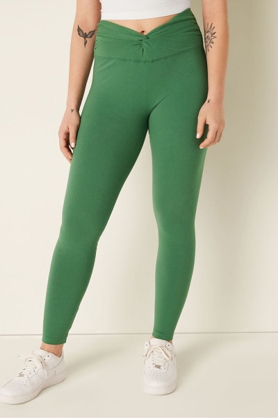 Victoria's Secret Bavlnene Twist Pásom Full Length Leggings Modre | SK-9275VAI