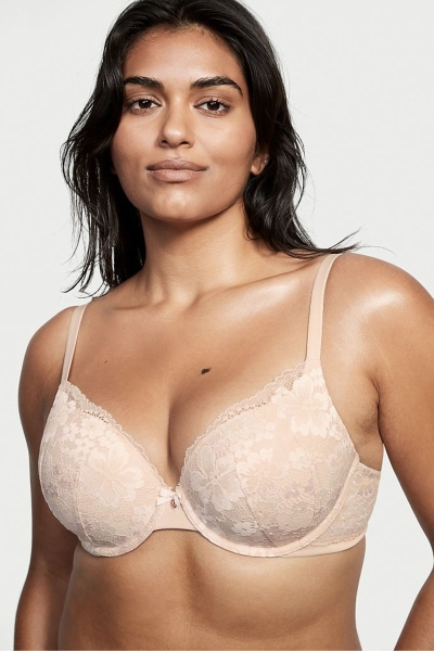 Victoria's Secret Body by Victoria Cipkovane Full Cup Push Up Bra Champagne Nude | SK-1958GRC