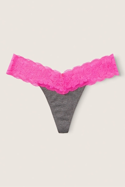 Victoria's Secret Cipkovane Trim Tanga Nohavičky Ruzove | SK-2583IEQ