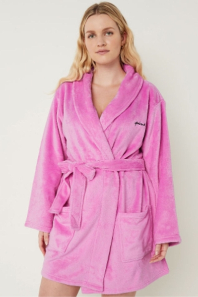 Victoria's Secret Cosy Long Sleeve Dressing Gown Ruzove | SK-2586BYE