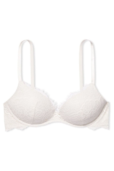 Victoria's Secret Dream Angels Cipkovane Lightly Podsite Non Wired Bra Biele | SK-6230SZY