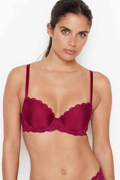 Victoria's Secret Dream Angels Smooth Cipkovane Wing Lightly Podsite Demi Bra Čierne | SK-1920EZC