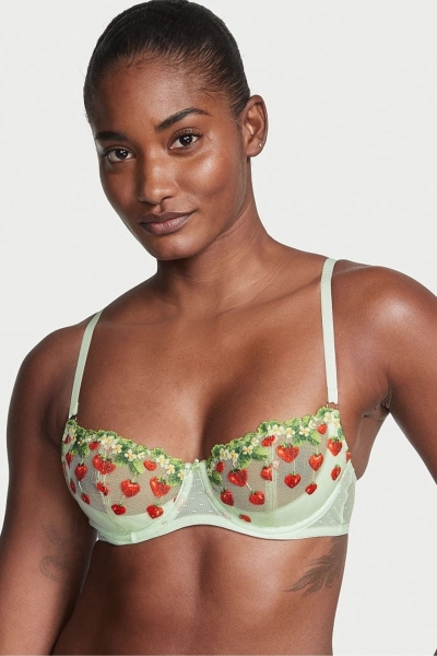 Victoria's Secret Dream Angels Strawberry Embroidered Bra Zelene | SK-2538OCT