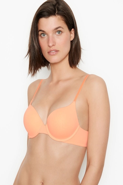 Victoria's Secret Light Push-Up Perfect Shape Bra Peach | SK-7482PXV