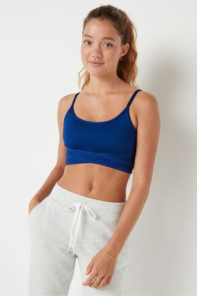 Victoria's Secret Lightly Podsite Low Impact Crossover Sports Bra Modre | SK-9285SCP