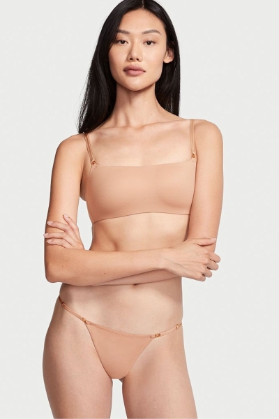 Victoria's Secret Love Cloud Smooth Tanga Nohavičky Sweet Nougat Nude | SK-4612QHZ