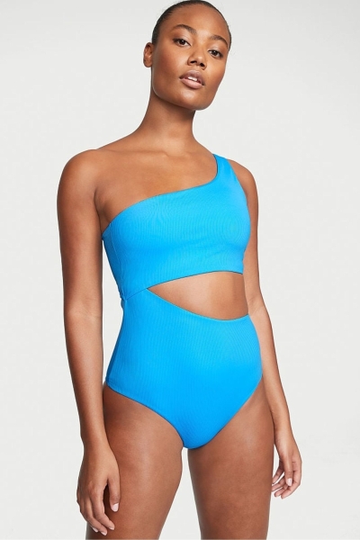 Victoria's Secret One Shoulder Swimsuit Modre | SK-3916EYI