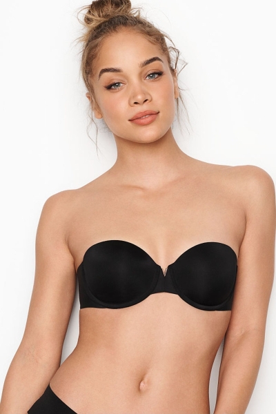 Victoria's Secret Sexy Illusions by Smooth Multiway Strapless Bra Čierne | SK-3851CKN