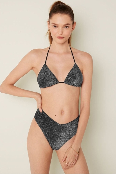 Victoria's Secret Shimmer Push Up Bikiny Top Ruzove | SK-8961RMT