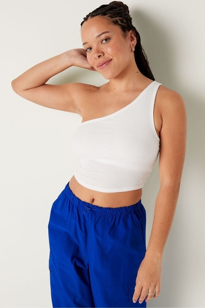 Victoria's Secret Shrunken One Shoulder Shelf Tank Ruzove | SK-7426KDZ