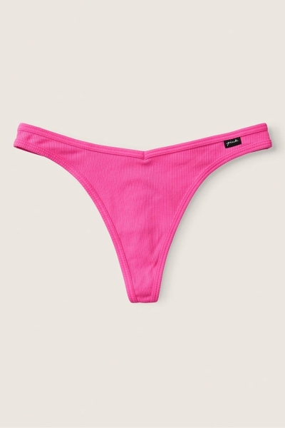 Victoria's Secret Stretch Bavlnene Bavlnene Tanga Nohavičky Ruzove | SK-9213FZC