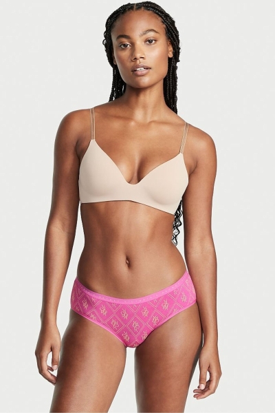 Victoria's Secret Stretch Bavlnene Stretch Bavlnene Hiphugger Panty Čierne | SK-8372AEP