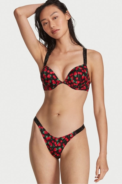 Victoria's Secret Swim Bikiny Bottom Čierne | SK-4589TNG