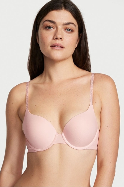 Victoria's Secret The T-Shirt Full Cup Push Up Smooth Bra Ruzove | SK-9148JND