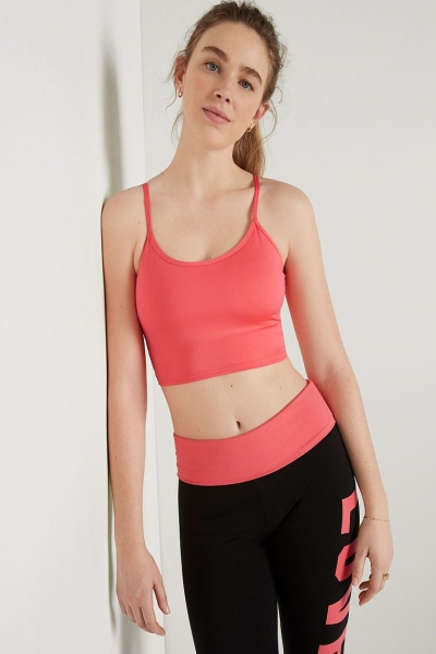 Victoria's Secret Ultimate Lightly Podsite Sports Crop Ruzove | SK-9763LAQ