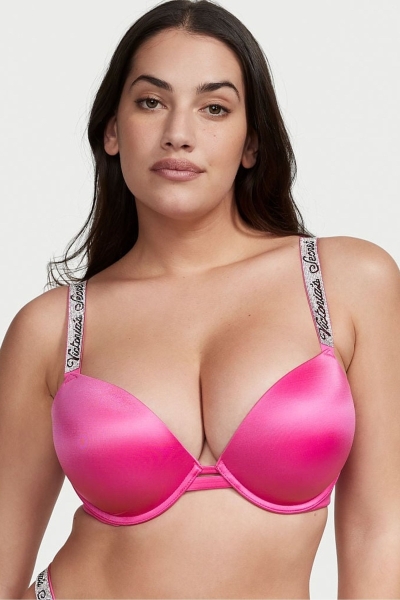 Victoria's Secret Very Sexy Shine Remienkove Push Up Bra Čierne | SK-1537GMQ