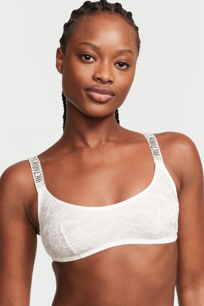 Victoria's Secret Very Sexy Shine Remienkove Cipkovane Bralette Čierne | SK-8569DKO