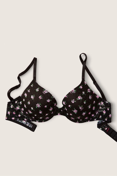 Victoria's Secret Wear Everywhere Cipkovane Lightly Podsite T-Shirt Bra Čierne | SK-6128MOE