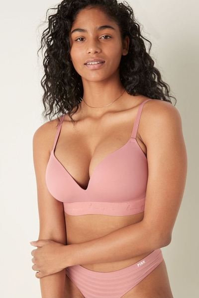 Victoria's Secret Wear Everywhere Smooth Non Wired Push Up T-Shirt Bra Béžové | SK-0289VCI