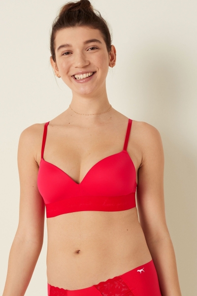 Victoria's Secret Wear Everywhere Smooth Non Wired Push Up T-Shirt Bra Béžové | SK-1973MFI