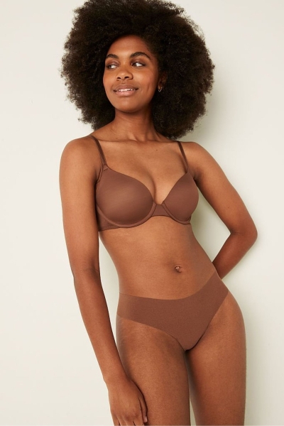 Victoria's Secret Wear Everywhere Smooth Lightly Podsite T-Shirt Bra Soft Cappuccino Nude | SK-2859LQY