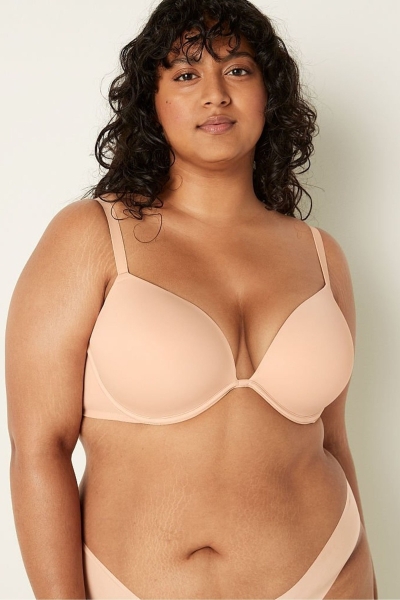 Victoria's Secret Wear Everywhere Smooth Push Up T-Shirt Bra Béžové | SK-8024TSW